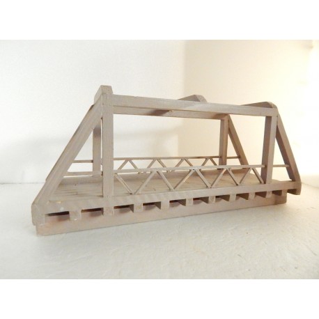 1 SUPERBE PONT EN BOIS REALISATION ARTSANALE TRAIN HO 