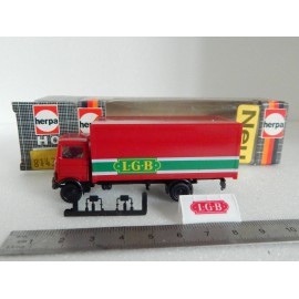RARE 1 CAMION HERPA 1:87 HO PUBLICITE LGB EN BOITE ETAT NEUF 