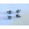 CC6011 LOT DE 4 ISOLATEURS 3D DE PANTOGRAPHE DE LOCOMOTIVE JOUEF - HO
