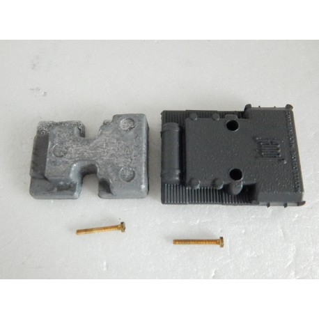 carter inférieur avec masse et vis pour locomotive jouef bb 66150 ho