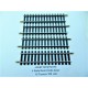 JOUEF 4 RAILS DEMI DROITE 15 TRAVERS 109 mm ACIER HO