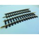 2 RAILS COURBE R 385 - 14 TRAVERSES RAILS EN MAILLECHORT - HO