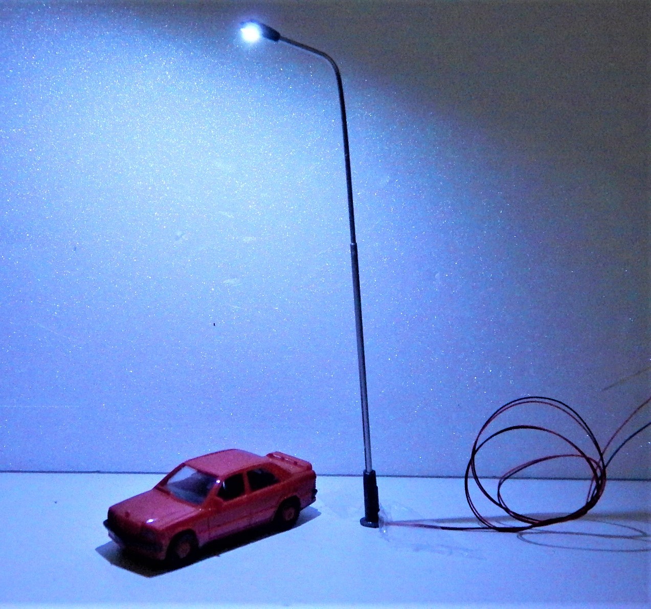 Train Ho PACK DE 10 Lampadaires DEL échelle OOHO Modèle De Chemin De Fer Poteau Lampadaire Miniature Led