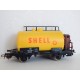 WAGON CITERNE JAUNE A ESSIEUX SHELL MARQUE PIKO HO