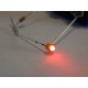 10 LEDS GLOBE 1,8 MM ROUGE DIFUSANT + 10 RESISTANCE