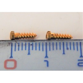 LOT DE 2 VIS JOUEF 8 X 2 MM LAITON LOCOMOTIVE JOUEF HO