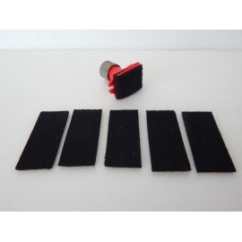 LOT DE 5 FEUTRINES POUR BOC NETTOYEUR DE WAGON CITERNE VB JOUEF HO