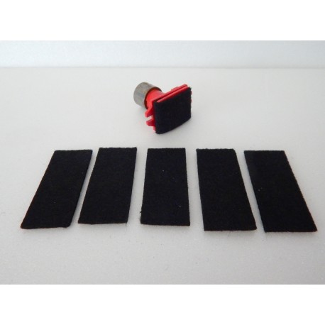 LOT DE 5 FEUTRINES POUR BOC NETTOYEUR DE WAGON CITERNE VB JOUEF HO