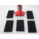 LOT DE 5 FEUTRINES POUR BOC NETTOYEUR DE WAGON CITERNE VB JOUEF HO