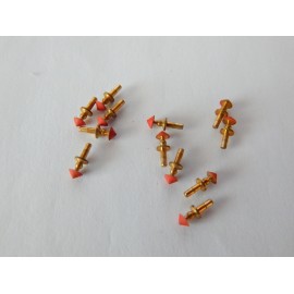 LOT DE 12 LAMPES EN LAITON POUR VOITURE RESTAURANT JOUEF HO