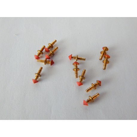 LOT DE 12 LAMPES EN LAITON POUR VOITURE RESTAURANT JOUEF HO