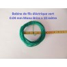 CC1014 - 10 METRES DE FILS VERT NMRA MONO BRIN RESEAU JOUEF - N - HO - Z