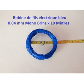 10 METRE DE FILS BLEU NMRA MONO BRINS RESEAU JOUEF - N - HO - Z