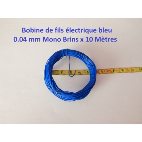 10 METRE DE FILS BLEU NMRA MONO BRINS RESEAU JOUEF - N - HO - Z