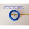 CC10018 - 10 METRES DE FILS BLEU NMRA MONO BRIN RESEAU JOUEF - N - HO - Z