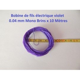 10 METRES DE FILS MARRON NMRA MONO BRINS RESEAU JOUEF - N - HO - Z