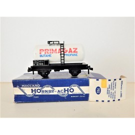 1 WAGON CITERNE PRIMAGAZ HORNBY EN BOITE BLEU HO