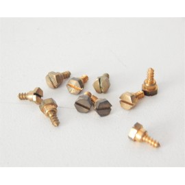 JOUEF LOT DE 10 VIS LAITON DE BOGIES WAGONS HO