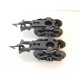 B 112 - LOT DE 2 BOGIES DIAMOND A GRIFFE POUR WAGON JOUEF ANCIENS HO