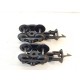 B 112 - LOT DE 2 BOGIES DIAMOND A GRIFFE POUR WAGON JOUEF ANCIENS HO