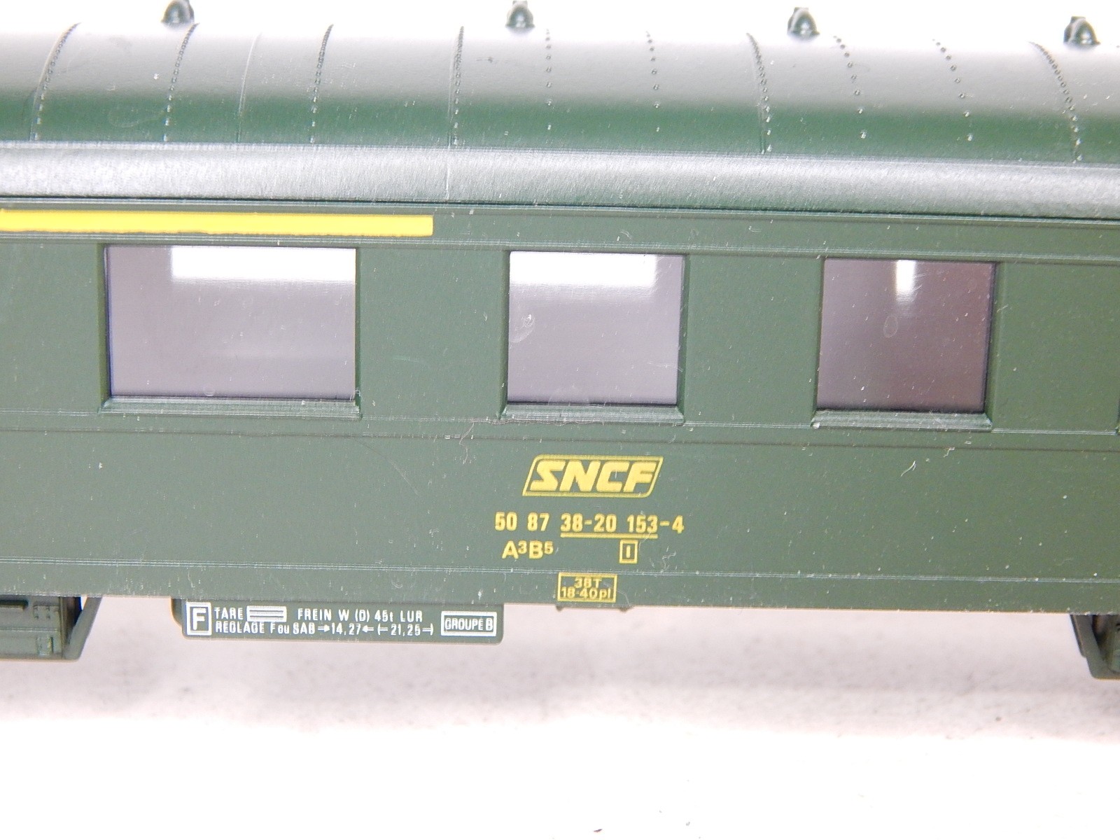 Voiture SMCF HO 485 1ère Classe Grande Banlieue - Modélisme Ferroviaire