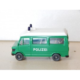 FOURGON POLIZEI AVEC MODULE CLIGNOTEUR WIKING HO 1/87