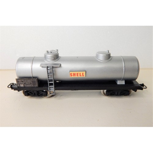 WAGON JOUEF CITERNE SHELL ALU A BOGIE ESSIEUX METAL - HO