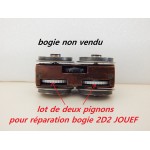 2 PIGNONS 30 DENTS POUR BOGIES DE LOCOMOTIVE 2D2 5516 ET 9120 JOUEF HO