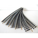 R 6472 LOT DE 6 RAILS COURBE MAILLECHORT R 385 JOUEF HO