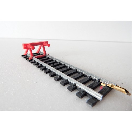 UN RAIL BUTOIR JOUEF ANCIEN MODEL ROUGE RAILS ACIER HO