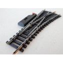 JOUEF 4184 UN AIGUILLAGE ELECTRIQUE A BORNIER DERIVE DROITE RAILS ACIER - HO