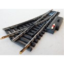 JOUEF 4184 UN AIGUILLAGE ELECTRIQUE A BORNIER DERIVE DROITE RAILS ACIER - HO