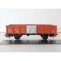 UN WAGON TOMBEREAU MARRON A ESSIEUX EUROPE PORTE ALU HO SANS BOITE N°2