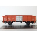 UN WAGON TOMBEREAU MARRON A ESSIEUX EUROPE PORTE ALU HO SANS BOITE N°2
