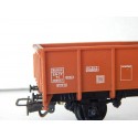 UN WAGON TOMBEREAU MARRON A ESSIEUX EUROPE PORTE ALU HO SANS BOITE N°2