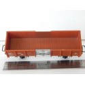 UN WAGON TOMBEREAU MARRON A ESSIEUX EUROPE PORTE ALU HO SANS BOITE N°2