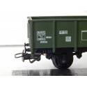 JOUEF UN WAGONS TOMBEREAU A ESSIEUX PORTE LATERAL ALU UIC SNCF HO SANS BOITE
