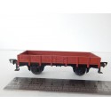 UN WAGON PLAT A ESSIEUX MARRON DB FLEISCHMANN SANS BOITE HO N°1