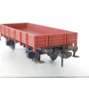 UN WAGON PLAT A ESSIEUX MARRON DB FLEISCHMANN SANS BOITE HO N°1
