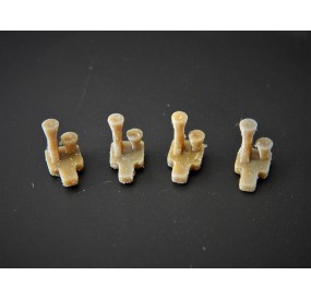 LOT DE 4 TROMPES BI TONS POUR LOCOMOTIVE JOUEF HO
