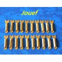 LOT DE 10 ECLISSES LAITON NEUVE JOUEF POUR RAILS CODE 100 HO 