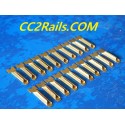 LOT DE 10 ECLISSES LAITON NEUVE JOUEF POUR RAILS CODE 100 HO 