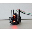 JOUEF NACELLE DE POTENCE FEU DE VOIE SIGNAL 2 LEDS VERT ROUGE HO