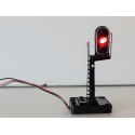 R 12728 JOUEF SIGNAL FEU DE VOIE A DEUX LEDS ROUGE ET VERTE SOCLE HAUT HO SANS BOITE
