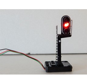 JOUEF SIGNAL FEU DE VOIE A DEUX LEDS ROUGE ET VERTE SOCLE HAUT HO SANS BOITE