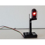 R 12728 JOUEF SIGNAL FEU DE VOIE A DEUX LEDS ROUGE ET VERTE SOCLE HAUT HO SANS BOITE