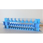 A 008 LOT DE 3 AMENAGEMENTS BLEU DE VOITURE VOYAGEUR GEGE HO