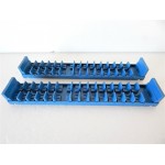 A 016 LOT DE 2 AMENAGEMENTS BLEU ORIGINE DE VOITURE VOYAGEUR TGV JOUEF HO