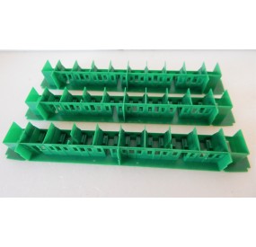 A020 LOT DE 3 AMENAGEMENTS DE VOITURE HORNBY COULEUR VERT HO