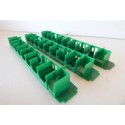 A020 LOT DE 3 AMENAGEMENTS DE VOITURE HORNBY COULEUR VERT HO